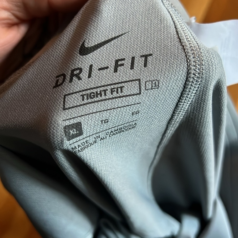 Nike pro gray / camo training tights XL - Picture 3 of 6